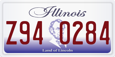 IL license plate Z940284