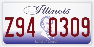 IL license plate Z940309