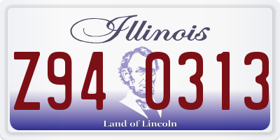 IL license plate Z940313