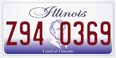 IL license plate Z940369
