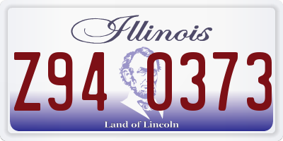 IL license plate Z940373