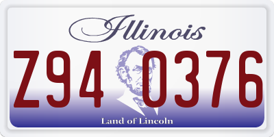 IL license plate Z940376