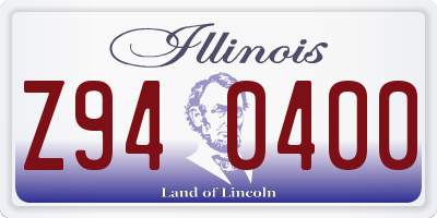 IL license plate Z940400