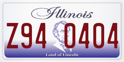 IL license plate Z940404