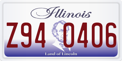 IL license plate Z940406