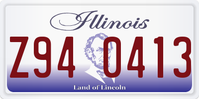 IL license plate Z940413