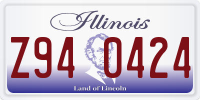 IL license plate Z940424