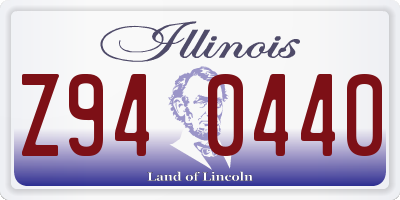IL license plate Z940440