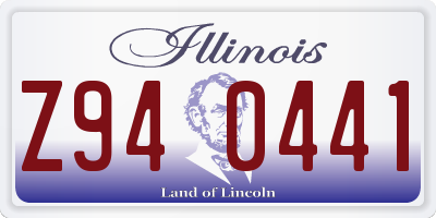 IL license plate Z940441