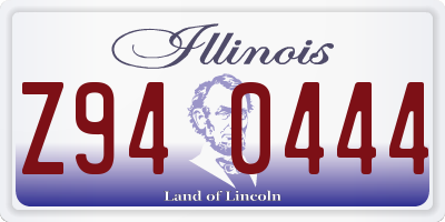 IL license plate Z940444