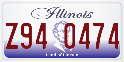 IL license plate Z940474