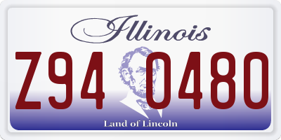 IL license plate Z940480