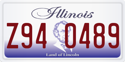 IL license plate Z940489