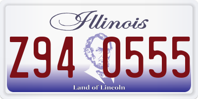 IL license plate Z940555