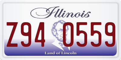 IL license plate Z940559