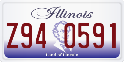 IL license plate Z940591
