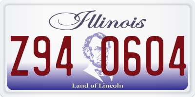 IL license plate Z940604