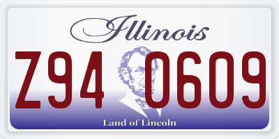 IL license plate Z940609