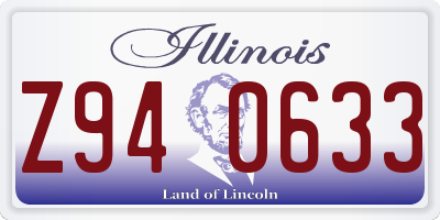 IL license plate Z940633