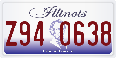 IL license plate Z940638