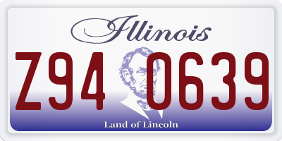 IL license plate Z940639