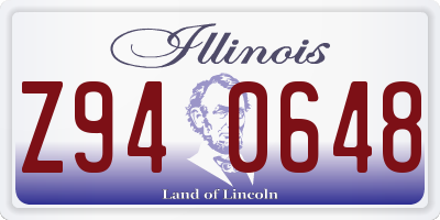 IL license plate Z940648