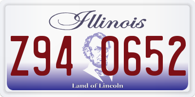 IL license plate Z940652