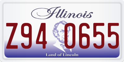 IL license plate Z940655