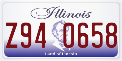 IL license plate Z940658
