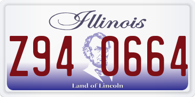 IL license plate Z940664