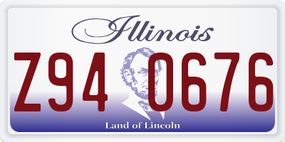 IL license plate Z940676