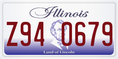 IL license plate Z940679
