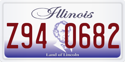 IL license plate Z940682