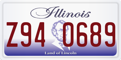 IL license plate Z940689
