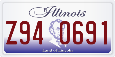 IL license plate Z940691