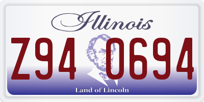 IL license plate Z940694