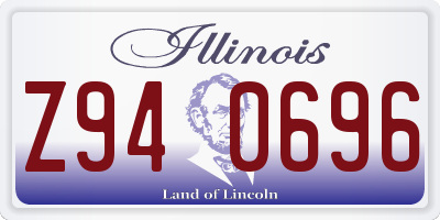 IL license plate Z940696