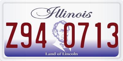 IL license plate Z940713