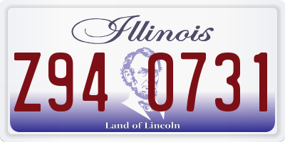 IL license plate Z940731