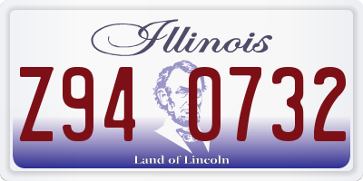 IL license plate Z940732