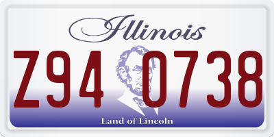 IL license plate Z940738