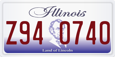 IL license plate Z940740