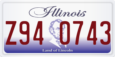 IL license plate Z940743