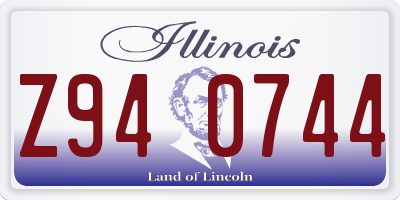 IL license plate Z940744