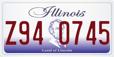 IL license plate Z940745