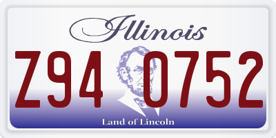 IL license plate Z940752