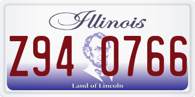 IL license plate Z940766