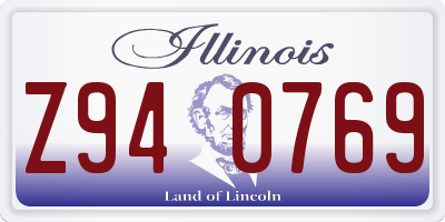 IL license plate Z940769