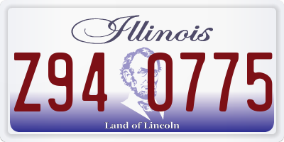 IL license plate Z940775