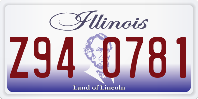 IL license plate Z940781